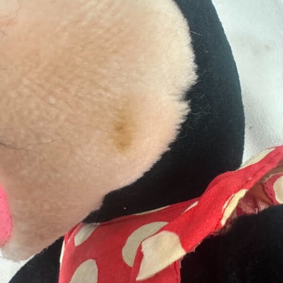 Vintage Applause Minnie Mouse Plush Doll 12" Red Polka Dot Dress Collectible - Picture 5 of 8